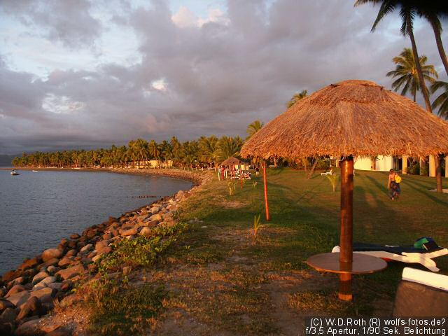 Sonnenuntergang auf Fiji