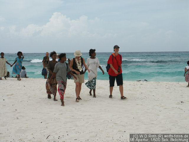 ...und erreicht den Strand!