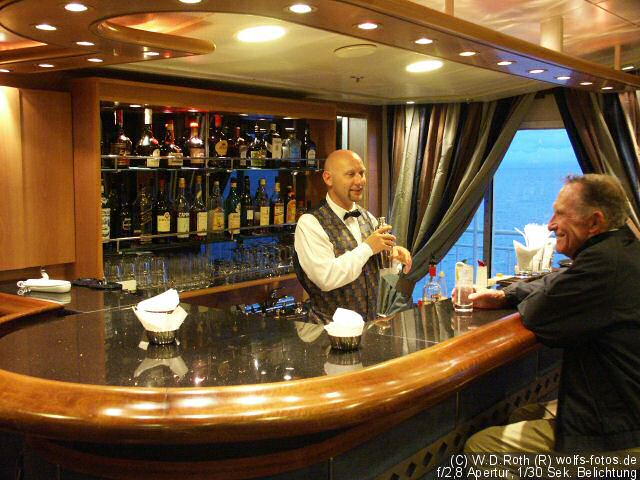 Nun noch ein Drink an der Bar...