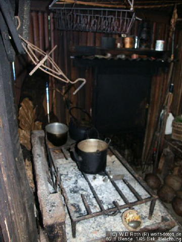 Blick in eine Hütte - Kompaktküche